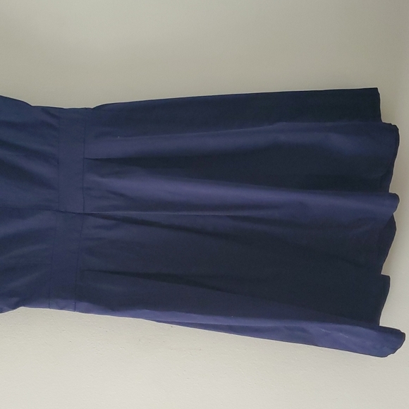 Navy Blue  Pleated Uniform Dress Sz M - Picture 8 of 12